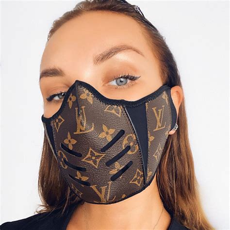 black lv mask|louis vuitton face mask.